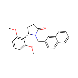 COc1cccc(OC)c1[C@@H]1CCC(=O)N1Cc1ccc2ccccc2c1 ZINC000166602872