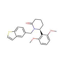 COc1cccc(OC)c1[C@@H]1CCCC(=O)N1Cc1ccc2sccc2c1 ZINC000167390707