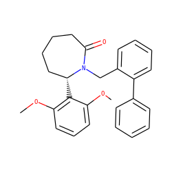 COc1cccc(OC)c1[C@@H]1CCCCC(=O)N1Cc1ccccc1-c1ccccc1 ZINC000166711830