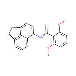 COc1cccc(OC)c1C(=O)Nc1ccc2c3c(cccc13)CC2 ZINC000000578867