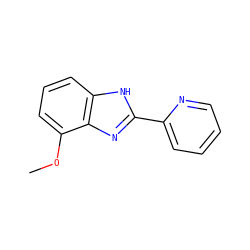 COc1cccc2[nH]c(-c3ccccn3)nc12 ZINC000003954569