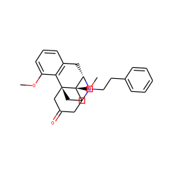COc1cccc2c1[C@]13CCN(CCc4ccccc4)[C@@H](C2)[C@]1(OC)CCC(=O)C3 ZINC000101252949