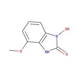 COc1cccc2c1[nH]c(=O)n2O ZINC000095574201