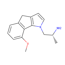 COc1cccc2c1-c1c(ccn1C[C@@H](C)N)C2 ZINC000013764848