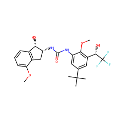 COc1cccc2c1C[C@@H](NC(=O)Nc1cc(C(C)(C)C)cc([C@H](O)C(F)(F)F)c1OC)[C@H]2O ZINC000143038317
