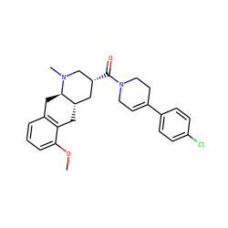 COc1cccc2c1C[C@H]1C[C@@H](C(=O)N3CC=C(c4ccc(Cl)cc4)CC3)CN(C)[C@@H]1C2 ZINC000028950411