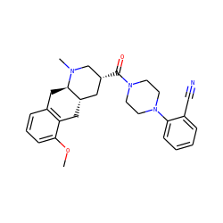 COc1cccc2c1C[C@H]1C[C@@H](C(=O)N3CCN(c4ccccc4C#N)CC3)CN(C)[C@@H]1C2 ZINC000028950363