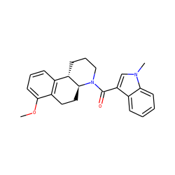 COc1cccc2c1CC[C@H]1[C@H]2CCCN1C(=O)c1cn(C)c2ccccc12 ZINC000096169288