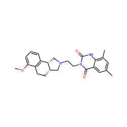 COc1cccc2c1CC[C@H]1CN(CCn3c(=O)[nH]c4c(C)cc(C)cc4c3=O)C[C@@H]21 ZINC000003825820
