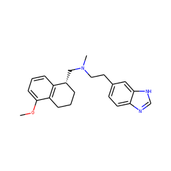 COc1cccc2c1CCC[C@H]2CN(C)CCc1ccc2nc[nH]c2c1 ZINC000013761440