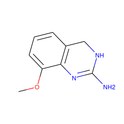 COc1cccc2c1N=C(N)NC2 ZINC000029131039