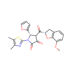COc1cccc2c1O[C@H](C(=O)C1C(=O)C(=O)N(c3nc(C)c(C)s3)[C@@H]1c1ccco1)C2 ZINC000145221330