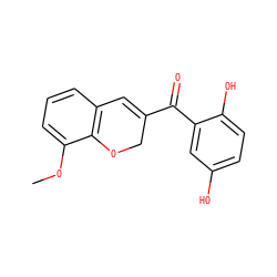 COc1cccc2c1OCC(C(=O)c1cc(O)ccc1O)=C2 ZINC001772587456