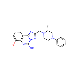 COc1cccc2c1nc(N)n1nc(CN3CCN(c4ccccc4)C[C@H]3C)nc21 ZINC000222740628