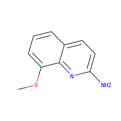 COc1cccc2ccc(N)nc12 ZINC000026399714