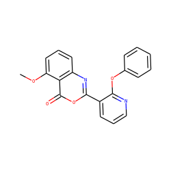 COc1cccc2nc(-c3cccnc3Oc3ccccc3)oc(=O)c12 ZINC000043013126