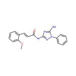 COc1ccccc1/C=C/C(=O)Nc1nc(N)n(-c2ccccc2)n1 ZINC000000095662