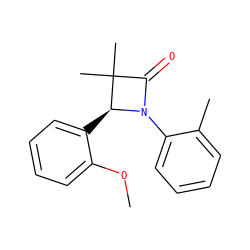 COc1ccccc1[C@@H]1N(c2ccccc2C)C(=O)C1(C)C ZINC000169324181