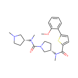 COc1ccccc1-c1ccc(C(=O)N(C)[C@H]2CCN(C(=O)N(C)[C@@H]3CCN(C)C3)C2)s1 ZINC000028464293