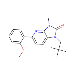 COc1ccccc1-c1ccc2c(n1)n(C)c(=O)n2CC(C)(C)C ZINC000146556561
