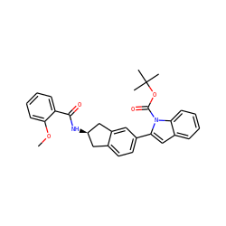 COc1ccccc1C(=O)N[C@@H]1Cc2ccc(-c3cc4ccccc4n3C(=O)OC(C)(C)C)cc2C1 ZINC000028949668
