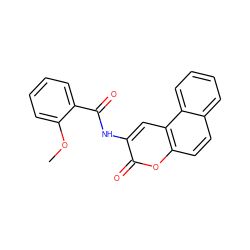 COc1ccccc1C(=O)Nc1cc2c(ccc3ccccc32)oc1=O ZINC000000381536