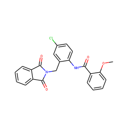 COc1ccccc1C(=O)Nc1ccc(Cl)cc1CN1C(=O)c2ccccc2C1=O ZINC000028948887