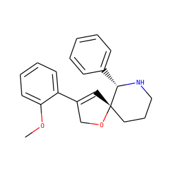 COc1ccccc1C1=C[C@@]2(CCCN[C@H]2c2ccccc2)OC1 ZINC000013818501