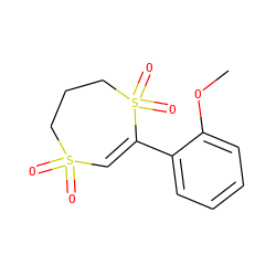 COc1ccccc1C1=CS(=O)(=O)CCCS1(=O)=O ZINC001772578715
