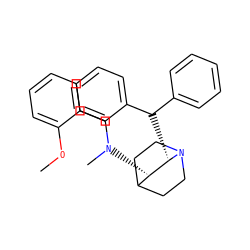 COc1ccccc1CN(C)[C@H]1C2CCN(CC2)[C@H]1C(c1ccccc1)c1ccccc1 ZINC000022935645