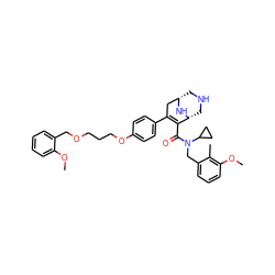 COc1ccccc1COCCCOc1ccc(C2=C(C(=O)N(Cc3cccc(OC)c3C)C3CC3)[C@H]3CNC[C@@H](C2)N3)cc1 ZINC000064454135