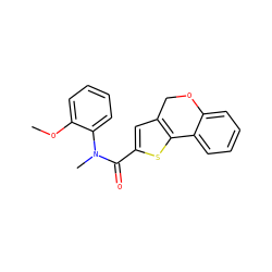 COc1ccccc1N(C)C(=O)c1cc2c(s1)-c1ccccc1OC2 ZINC000072175466