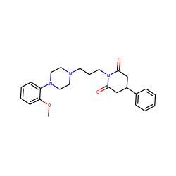 COc1ccccc1N1CCN(CCCN2C(=O)CC(c3ccccc3)CC2=O)CC1 ZINC000072175929