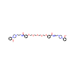 COc1ccccc1N1CCN(CCCNC(=O)c2cccc(OCCOCCOCCOCCOc3cccc(C(=O)NCCCN4CCN(c5ccccc5OC)CC4)c3)c2)CC1 ZINC000150545119