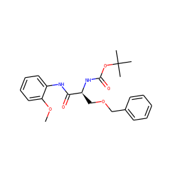 COc1ccccc1NC(=O)[C@H](COCc1ccccc1)NC(=O)OC(C)(C)C ZINC000002140773