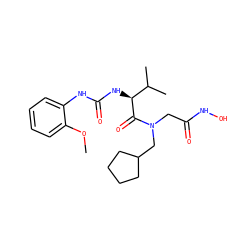 COc1ccccc1NC(=O)N[C@H](C(=O)N(CC(=O)NO)CC1CCCC1)C(C)C ZINC000058538107