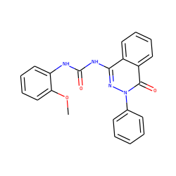 COc1ccccc1NC(=O)Nc1nn(-c2ccccc2)c(=O)c2ccccc12 ZINC000071315758