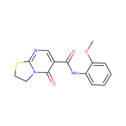 COc1ccccc1NC(=O)c1cnc2n(c1=O)CCS2 ZINC000000211304