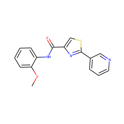 COc1ccccc1NC(=O)c1csc(-c2cccnc2)n1 ZINC000029047966