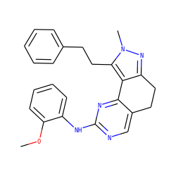 COc1ccccc1Nc1ncc2c(n1)-c1c(nn(C)c1CCc1ccccc1)CC2 ZINC000169702236