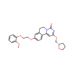 COc1ccccc1OCCOc1ccc2c(c1)CCn1c-2cc(OC[C@@H]2CCCO2)nc1=O ZINC000220113137
