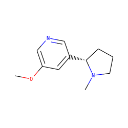 COc1cncc([C@@H]2CCCN2C)c1 ZINC000013444079