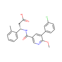 COc1ncc(C(=O)N[C@@H](CC(=O)O)c2ccccc2C)cc1-c1cccc(Cl)c1 ZINC000261118946