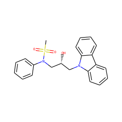CS(=O)(=O)N(C[C@H](O)Cn1c2ccccc2c2ccccc21)c1ccccc1 ZINC000000624070