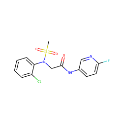 CS(=O)(=O)N(CC(=O)Nc1ccc(F)nc1)c1ccccc1Cl ZINC000095561528