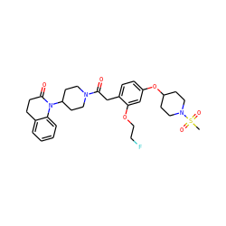CS(=O)(=O)N1CCC(Oc2ccc(CC(=O)N3CCC(N4C(=O)CCc5ccccc54)CC3)c(OCCF)c2)CC1 ZINC000084587956