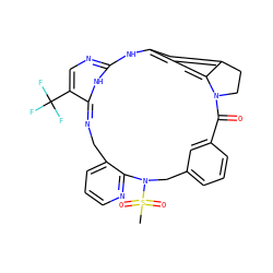 CS(=O)(=O)N1Cc2cccc(c2)C(=O)N2CCc3cc(ccc32)NC2=NC=C(C(F)(F)F)C(=NCc3cccnc31)N2 ZINC001772655918