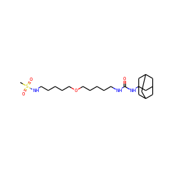 CS(=O)(=O)NCCCCCOCCCCCNC(=O)NC12CC3CC(CC(C3)C1)C2 ZINC000028712053