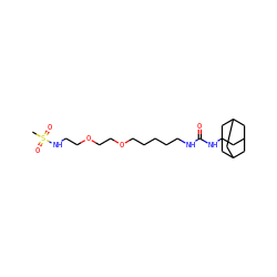 CS(=O)(=O)NCCOCCOCCCCCNC(=O)NC12CC3CC(CC(C3)C1)C2 ZINC000028712043