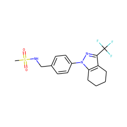 CS(=O)(=O)NCc1ccc(-n2nc(C(F)(F)F)c3c2CCCC3)cc1 ZINC000066103332